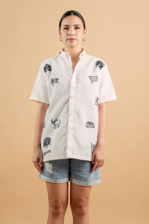 Modern Filipiniana: Del Pilar Unisex Barong for Little Boys